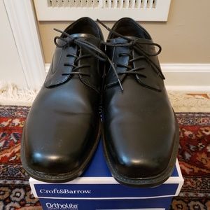 Mens sz 12 black lace up dress shoes